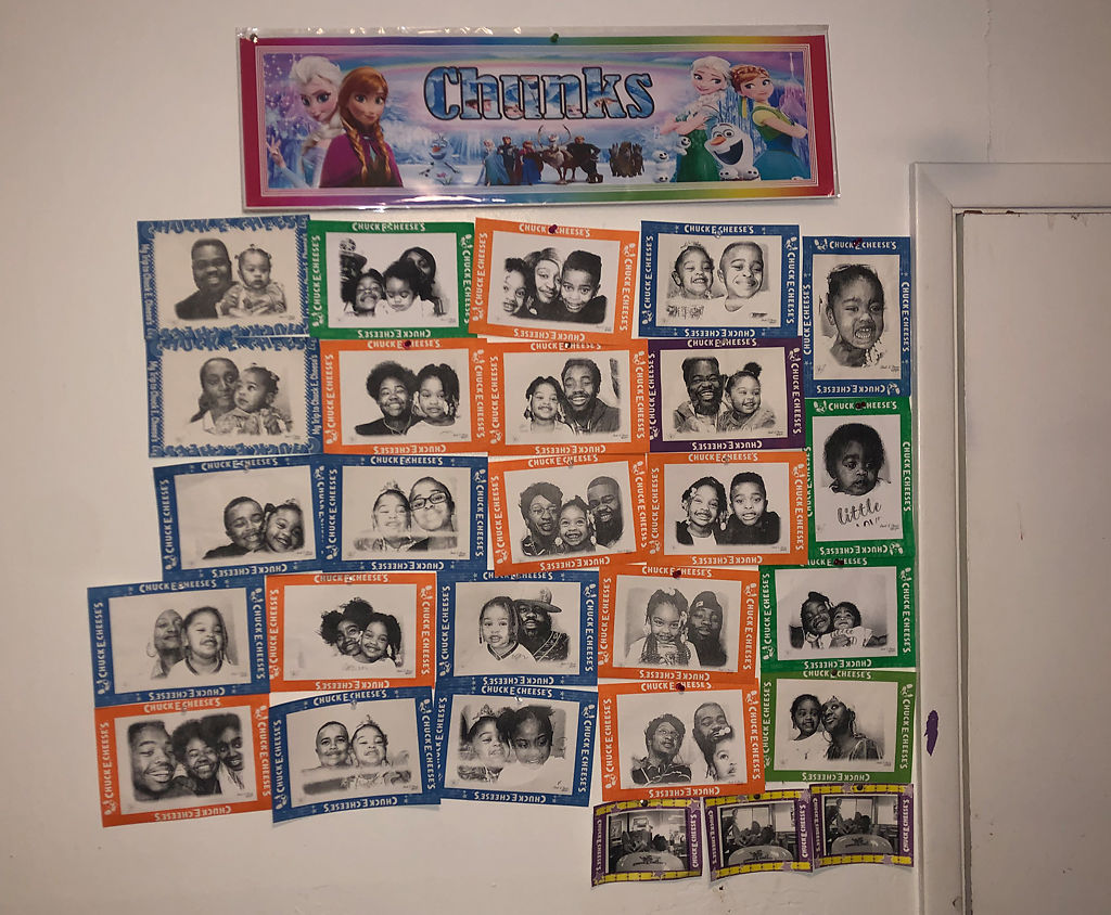 A picture of Chuck's wall